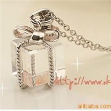 满100包邮批发供应别致水晶礼盒项链斑斓11147