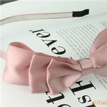 满100包邮供应韩版饰品发饰淑女三层蝴蝶结发箍&nbsp;1117