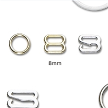 海斌服料文胸配件8mm圆8字扣厂家直销