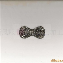 供应手工订钻石蝴蝶结胸花手工花肩章订珠衣领