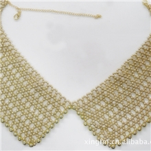 供应串珠假衣领/珠饰衣领/手工衣领/假衣领