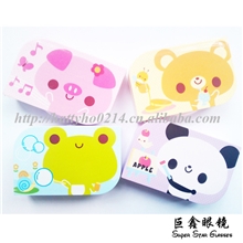 隐形眼镜伴侣盒，美瞳盒，小巧可爱卡通盒，隐形眼镜配件双联盒