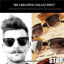 大牌Dancer明星特价款潮系欧美陈冠希同款半框金属墨镜太阳眼镜