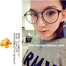 韩国2012vintage复古阿拉蕾款圆形框金属平光造型眼镜b-066