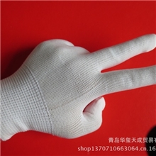 180G涤纶尼龙生活手套防尘防静电手套弹力薄尼龙电子厂劳保手套