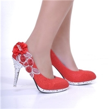 2012秋新款单鞋防水台女鞋新娘鞋红色高跟鞋婚鞋高档新娘婚鞋