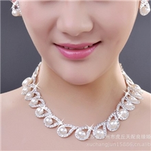 2013合金新款/新娘饰品项链项链珍珠项链套装高贵两件套批发
