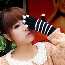 冬季热卖羊绒毛圈可爱双边型保暖手套加里全衬防寒保暖手套厂批发