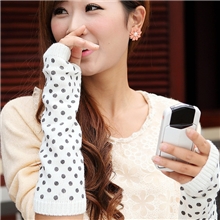 2013秋冬新款女士针织三角手臂手套加长露指手套半指手套手臂