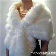 月缘婚纱百货，新款长毛披肩，颜色多种，可以定做