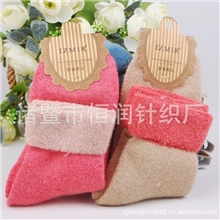 兔羊毛毛圈袜，兔羊毛加厚袜子，拉毛袜，棉袜