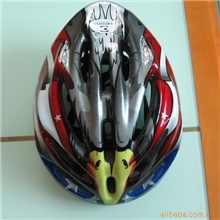 高级自行车头盔骑行头盔，运动护具护头，11孔黑泡带调节器