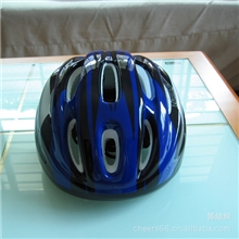 成人10孔蓝闪电头盔，轮滑自行车头盔，骑行头盔