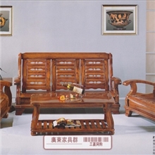 纯实木沙发茶几组合206简约实木沙发小户型沙发