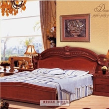 实木床橡木双人床902中式家具1.8米实木床