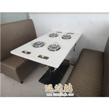 快餐厅卡座订做快餐厅沙发批发火锅桌配套卡座火锅椅子