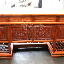 明清仿古高档龙纹办公桌实木写字台大班桌中式老板桌榆木家具