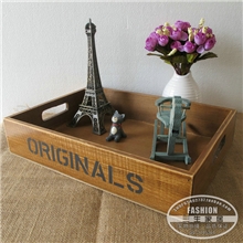 ZAKKA实木木制水果托盘桌面整理字母托盘杂货收纳盘全国包邮