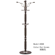 爱尚妮家具实木田园衣帽架实木衣架批发6068落地衣架