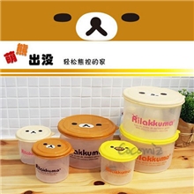 厂家供应日单轻松熊儿童零食盒饭盒收纳盒保鲜盒儿童饭盒