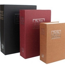 厂家直销书本保险箱迷你金属整理箱时尚创意收纳盒