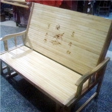 厂家批发折叠沙发床竹床拉坐床两用竹床沙发床