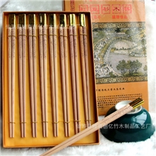 厂家长期批发供应红豆杉筷子龙凤筷家庭筷木筷