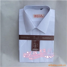 热销短袖白色男装衬衫公司衬衫酒店服务员工作衬衣特价现货中
