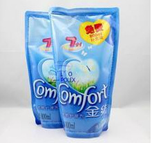 实体店批发供应金纺衣物护理剂600ml清新柔顺衣物清洁剂