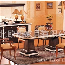 家具定制配套实木家具1.8米大床欧式餐桌椅实木柜子