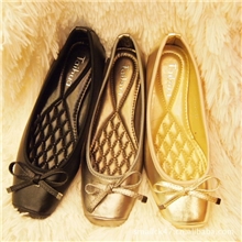 2012最新韩版甜美蝴蝶结平底单鞋女平底鞋