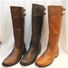 新款秋冬季平底靴子女靴长靴高筒靴中靴真皮长筒靴骑士h005101