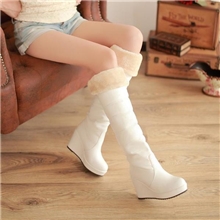 国庆秋冬新品长靴雪地靴女靴坡跟松糕厚底防水台韩版性感冬季女靴