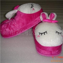 生产批发2013新款保暧爱心兔全包半包卡通毛绒拖鞋棉鞋棉拖鞋