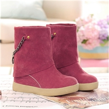 2011韩版秋冬新品女靴坡跟内增高短靴子时尚百搭女鞋批发