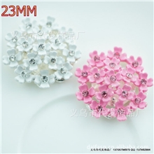 2.3CM合金满天星花盘钻扣喷漆合金配件DIY配件有掉漆手捧花