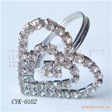 供应酒店用品水钻餐巾圈厂家直销