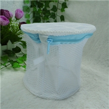 优质双层细内网内衣文胸洗衣袋护洗袋有支架蓝色6038-14