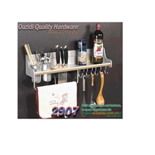 【价格合理】欧姿迪2907多功能太空铝厨房挂件/厨房挂架