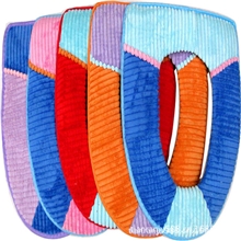 供应冬季加厚毛绒粘贴式马桶套/马桶垫抗菌马桶圈坐垫TRJ0030-2