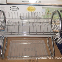 双层加粗碗架碗碟架沥水架厨房置物收纳架