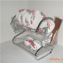 厂家直销S型双层碗碟架沥水架赠品碗架日用促销礼品礼品