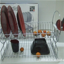 厂家直销定做不锈钢铁丝镀铬碗碟架沥水架