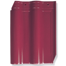 厂家直销：新农村建设专用玫瑰红陶瓷连锁瓦