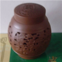 紫砂乧术.搂空画[三斤酒坛]