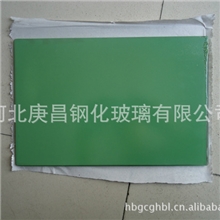 【庚昌玻璃】供应优质绿色丝印钢化玻璃，绿色丝印钢化玻璃价格