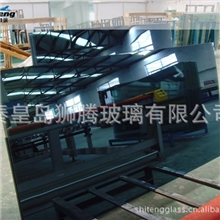 玻璃加工厂家批发6mm福特蓝膜优质安全建筑幕墙钢化玻璃