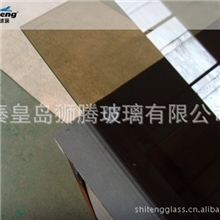 秦皇岛玻璃加工厂家出口8mm茶色浴室门桑拿门钢化玻璃