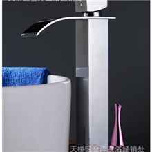 南安水龙头厂家批发冷热铜合金加高单孔脸盆水龙头