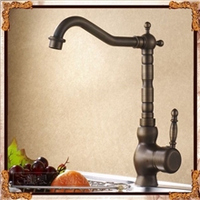 特价水龙头旋转仿古厨房水龙头全铜仿古冷热水龙头